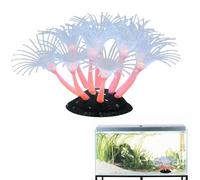 Aquarium Ornament - Silicone Artificial Coral Plant | Glowing Coral, Aquarium Landscape Decoration, Simulation Glow Plant Glowing Effect Silicone For Fish Tank Decoration