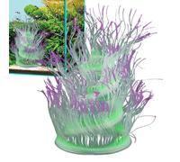 Aquarium Ornaments - Sea Anemone Decor, Artificial Fish Tank Ornament | Realistic Soft Glow In The Dark Decoration Safe Silicone Style For Indoor, Aquarium Display, Home, Room And Gift