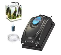 Aquarium Oxygen Pump - ABS Material, Fish Tank Bubbler | 6 Double Hole High Efficiency Motor 300G, Ultra Quiet Plug-in Aerator For Use In Aquarium And Aquatic Environment