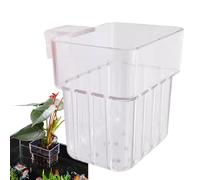 Aquarium Plant Holder for Tank - Transparent Aquarium Planter Cup | Fish Tank Plant Pot, Aquatic Cup, Aquatic Plants Holder for Live Decor