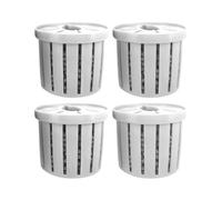 Aquarium Plant Holder - Hydroponic Fish Tank Planter Set, 4 Piece Porous Basket with Stable Suction Base, Easy Root Growth Container, Aquatic Gardening Accessory for Aquarium Pond Garden