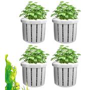 Aquarium Plant Holder - Net Basket for Aquarium Plants, Pack of 4 Hydroponic Holders for Aquariums, Water Decoration for Home, Hotel, Restaurant, Shops