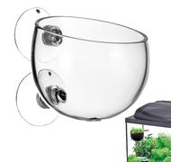 Aquarium Plant Holder, Transparent Water Plant Cup - Live Plant Pot for Aquariums, Red Shrimp, Live Plants, Aquarium Holder, Water Plant Cup - Glass Pot for Aquarium Decoration