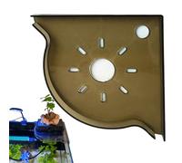 Aquarium Plant Holder - Triangle Fish Tank Corner Shelf, PP Construction, Transparent Design, Space Saving Storage | Reef Accessories For Tweezers Scrapers Aquatic Decoration For Home Aquarium Setup