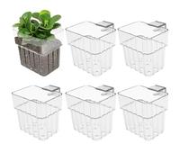 Aquarium Plant Holder with Hooks Aquarium Planter Basket Cup Hanging Fish Tank Plantpot Top Aquatic Plant Holder Aquascape Decor Hydroponic Cultivation for Fish Tank