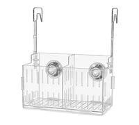 Aquarium Plant Stand - Transparent Hydroponic Hanger with Double Adjustable Hook | Transparent Pots for Aquarium Plants, Corner Shelf, Underwater Vines, Moss and Landscape