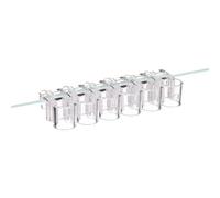 Aquarium Plant Stands - Hanging Hydroponic Clips Set | Fish Tank Greenery Holder - Pack of six suspended grow containers designed for aquatic use within
