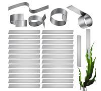Aquarium Plant Weights - Foldable Metal Strips, Bendable Tool for Securing, Aquatic Plant Kit, Submerged Stability Kit with Pliable Malleable Base, Weighted Fixing Tool for Growth Management