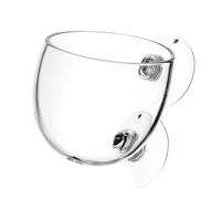 Aquarium Pot - Cup Holder for Aquarium, Glass Aquatic Pot with Suction Cups | Live Aquarium Stand, Aquatic Planter, Aquarium Decor for