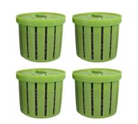 Aquarium Pots - Aquarium Basket | Aquatic Plant Support | Set of 4 Hydroponic Cups lant, Root Pots, Substrate Stabilizers