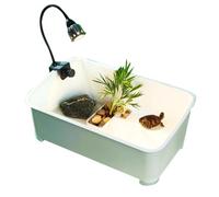 Aquarium, Reservoir, Habitat Small deep, Terrarium Reptile, Hovering Platforms for Aquatic Turtles, 5 Multifunctional Zones for Crabs, The