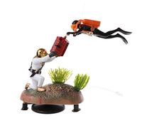 Aquarium Resin Decorations Treasure Hunter Theme Movable Diver For Fish For Tank Aquatic Pet Supplies With Air Hose Heater Light Thermometers Gravel Sand Filter Filter Light Heater Cleaner