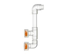 Aquarium Rotating Outlet Kit Outlet Nozzle Return Fittings Modular Clear Tubes Parts Turn With Water For Targeted Circulation Suitable for home, 20mm, style to 2