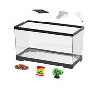 Aquarium Set For Turtles - Terrarium Set For Reptiles, Habitat With Drainage On The Bottom For Reptiles | Amphibians Crabs Geckos Chameleons Structured Construction Process