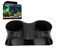 Aquarium Shrimp - 17.5x8.8x5.8cm Two Holes Tunnel Cave, Natural Curve Design Fish Hiding Spot, Aquatic Life Shelter | Tank Gravel Corner House for Shrimps Cichlid Betta Bottom Fishs