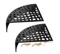 Aquarium Shrimp Cave - 2 Piece Tunnel Fish Breeding Cave, 180 Degree View, Hidden Habitat, Durable ABS Freshwater Protection, Dwarf Cherry Shrimp House - For Beginner Enthusiasts, Garden Decor