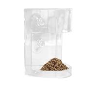 Aquarium Shrimp Feeder, Clear Fish Tank Feeder Button Tably Food Equipment with Suction Cup Design, Strong Adsorption, Anti-Escape for Easy to Install: With a Nicr Animals