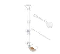 Aquarium Shrimp Feeder Tube Kit - Clear Feeding Tube, Tray and Dish Set | Fish Tank Feeding Accessory for Shrimp, Snails, Fish, Multi-Purpose Aquarium Feedings Station, Tank Maintenance Tool