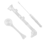 Aquarium Shrimp Feeding Tube for Precise Spot Feeding 35x8x6cm | PVC Hanging Design, Funnel Port with Tray, for Planted Tanks and Breeding Setups
