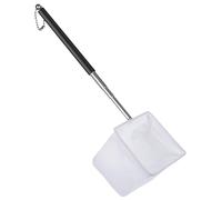 Aquarium Shrimp Net 5/7.5/10 cm Tiny Fish Tank Net with Extendable Stainless Steel Handle Soft Round/Square Fine Net Mesh for Fish Tanks & Small Ponds