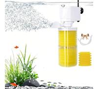 Aquarium Silent Motorized Filter, Ultimates Tank Filter Aquarium Filter, Fish Tank Filter, Purifier, Sponge Filters for Aquarium Filtration, Reusable Filter-Sponges for Fresh/Salt Tank (20 W)
