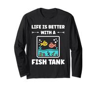 Aquarium simple fish farmer life is better with a Fish tank Long Sleeve T-Shirt