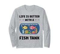 Aquarium simple fish farmer life is better with a Fish tank Long Sleeve T-Shirt
