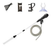 Aquarium Siphon Gravel Cleaner Sand Cleaning Pump with Flow Limiter, Suction Cup for Aquariums Under 60 cm Water Change - for Garden Pond, Pond Filter, Turtle Tanks and Reef Aquariums