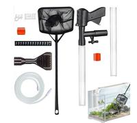 Aquarium Siphon Vacuum - PVC And ABS, Water Change Kit Auto Squeeze Pump Gravel Cleaner | Flow Control Dirt Remover, Fish Tank Maintenance Tool For, Saltwater,
