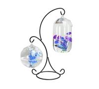 Aquarium Small Hanging Fish Tank Metal Frame 2pcs Glass Small Fish Tank Hanging Desktop Decoration Fish Tank Fish tank