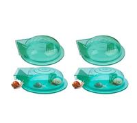 Aquarium Snail Trap,4PCS Plastic Aquarium Snail Trap Aquarium Snail Remover Cleaning Supplies,Snail Catcher for Freshwater Fish Tank Green Snail Catch Box,Aquarium Cleaning Spare Parts Accessories