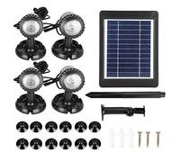 Aquarium Solar Charging Panel Fish Tanks Projection Light for Courtyard Pond Swimming Pool