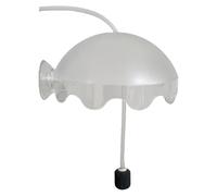 Aquarium Splash Guard | Acrylic, 15x7cm, 200g, 200cm Hose | Anti-Splash Bubbles Cover With Air Stone | Silent Oxygenation For Betta Tanks, Water Stain Protector