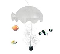 Aquarium Splash Guard - Silent Dissolved Oxygenation Cover | Acrylic Bubble Diffuser | Prevents Water Stains & Air Bubbles, Includes Hose & Air Stone, For Betta Fish, Tanks, Nano Oxygen Aerat