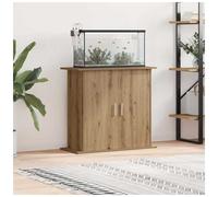 vidaXL Aquarium Stand Artisan Oak - Engineered Wood, 81x36x73 cm, Multi-Tier Storage