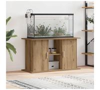 Aquarium Stand Artisan Oak 101x41x58cm Engineered Wood 4-Door Storage with Wall