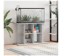 Aquarium Stand Concrete Grey 100x40x60 cm Engineered Wood 3-Tier Storage Anchor