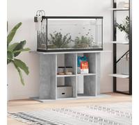 Aquarium Stand Concrete Grey 100x40x60cm Engineered Wood 3-Tier Storage Anti-Tip