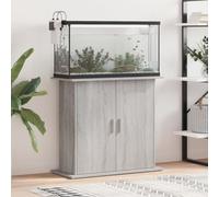 Aquarium Stand, Fish Tank Stand Aquarium Cabinet Grey Sonoma 81x36x73 cm Engineered Wood