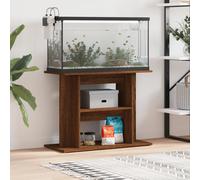 (smoked oak, 80 x 35 x 60 cm) vidaXL Aquarium Stand Fish Tank Stand Aquarium Base Sonoma Oak Engineered Wood