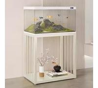 Aquarium Stand, Heavy-Duty Fish Tank Base, Non-Slip Feet, Carbon Steel Construction, No Assembly Required, Perfect for Living Rooms, Balconies, and Home Offices(Beige,LxW60x35cm/23.6x13.8in)