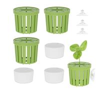 Aquarium Stand - Hydroponic Basket Set, 4 Suction Cups, Culture Cups | Aquarium Plate Pots | for Aquarium Betta Shrimp Terrarium Freshwater Decoration