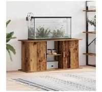 Aquarium Stand Old Wood 121x41x58 cm Engineered Wood 4-Compartment Storage Safe