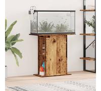 vidaXL Aquarium Stand Old Wood, Engineered Wood, 3-Tier, 36 x 75 x 72.5 cm, Brown