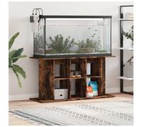 Aquarium Stand Smoked Oak 120x40x60cm Engineered Wood 3-Tier Storage Anti-Tips