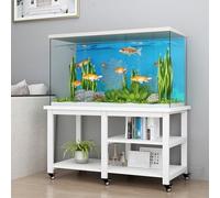 Aquarium Stand, Terrarium Tank Stand with 6 Wheels, Reptile Breeder Turtle Tank Terrarium Rack Table, Metal Iron Shelf Table, Fish Tank Shelf, 3300LBS Capacity(C,100 * 40 * 45cm)