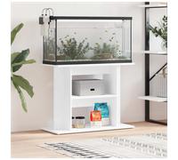 Aquarium Stand White 80x35x60cm Engineered Wood 3-Tier Storage Modern Anchor Kit