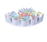 Aquarium Substrate Divider - Flexible Construction Easy to Cut to Size, Important Sand Insulation Barrier Plate, Practical Fish Tank Landscaping Tool, With A Simple Plug Design