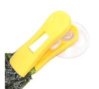 Aquarium Suction Cup Clip - Seaweed Algae Veggie Feed Holder | Feeding Clip With Suction Cup For Fish Tank | Durable PP Material, Random Color Aquarium Accessory For Seaweed And Vegetable Feeding