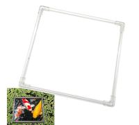 Aquarium Swimming Ring - Floating Plant Square Corral Thick Clear Aquarium | Feature Freshwater Turtle Aquariums Durable Placement Tool Pond Aq